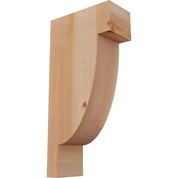 Ekena Millwork 5-1/2 in. x 12 in. x 24 in. Western Red Cedar Alpine Smooth Corbel