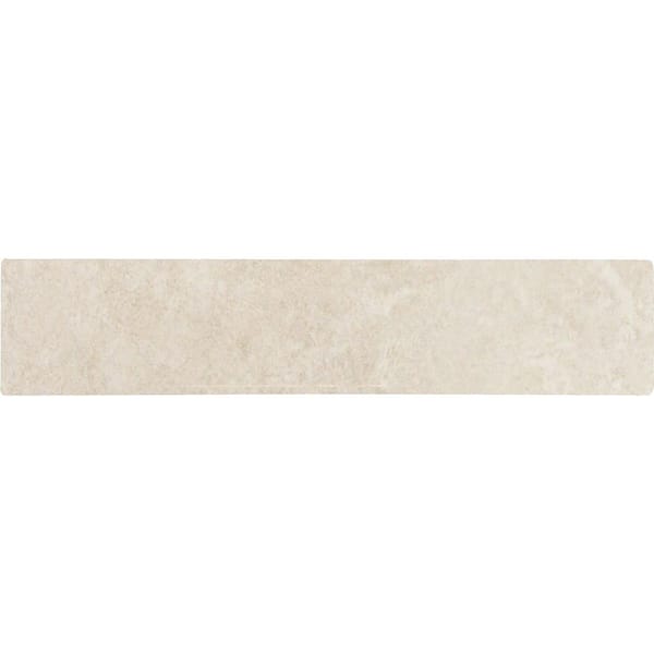MSI Travertino Beige Bullnose 3 in. x 18 in. Matte Porcelain Wall Tile (1.5 lin. ft.)