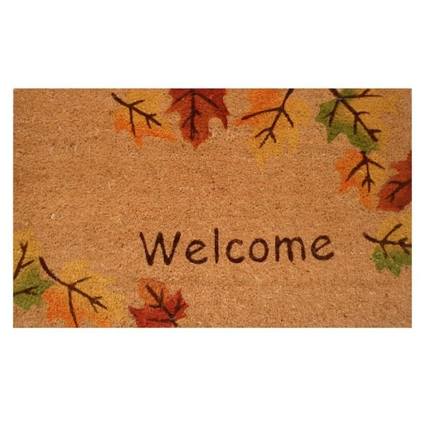 Autumn Breeze 17 in. x 29 in. Coir Door Mat