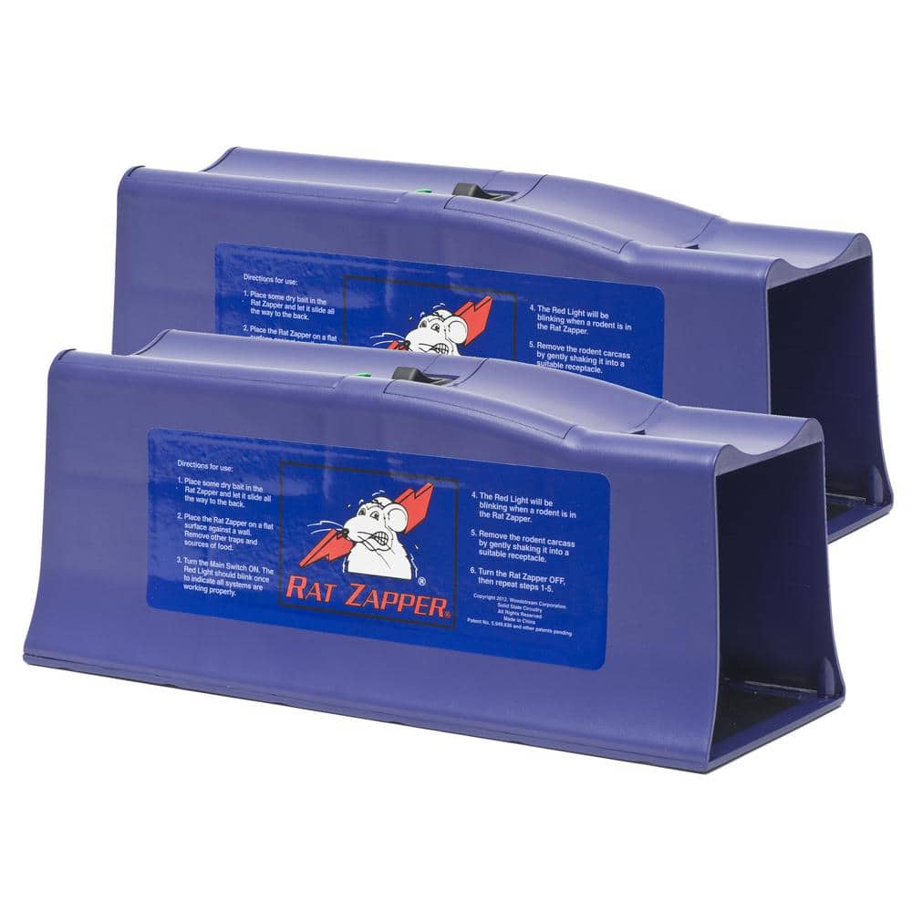 Humane Battery-Powered Indoor Classic Electronic Rat Trap (2-Count)