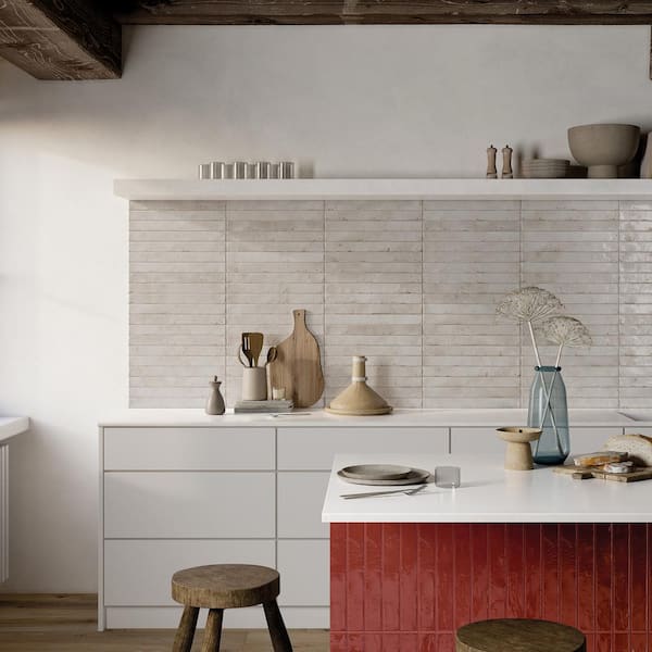 Bedrosians Chroma 2 in. x 18 in. Gray Porcelain Subway Tile (7.42