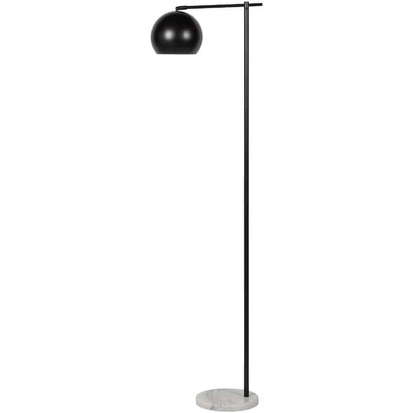 Hartford 63 in. H x 10 in. W x 10 in. D Black Indoor Standard Floor Lamp