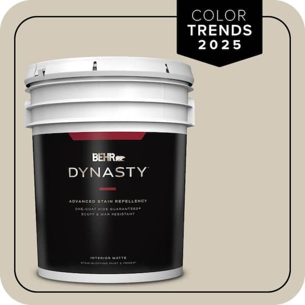 BEHR DYNASTY 5 gal. Designer Collection #DC-010 Even Better Beige Matte Interior Stain-Blocking Paint & Primer