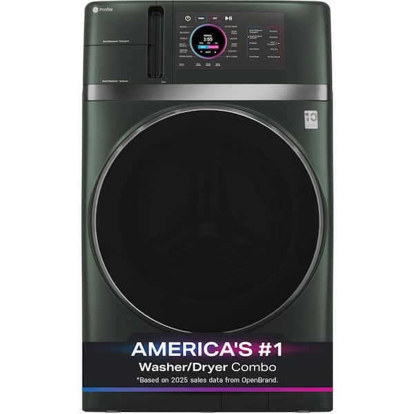Profile 4.8 cu. ft. Smart UltraFast Electric Washer Dryer Combo in Jade Green with Ventless Heat Pump Technology