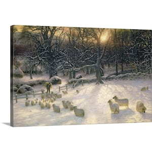 "The Shortening Winter's Day is Near a Close" by Joseph Farquharson Canvas Wall Art