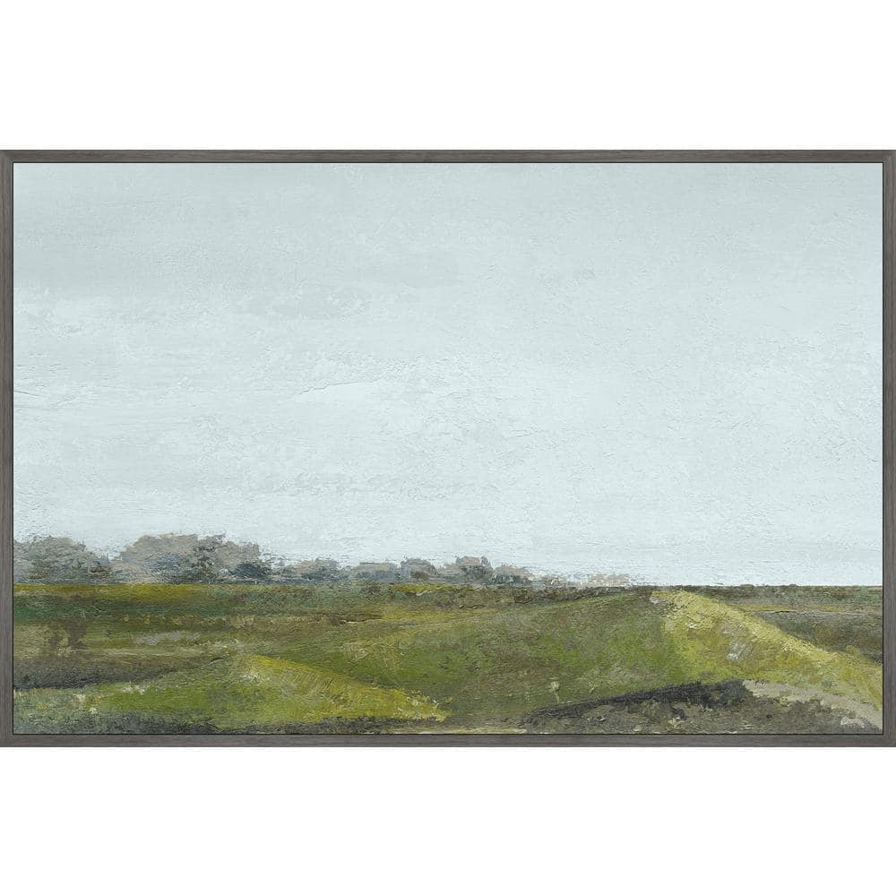 Go to the Hills by Parvez Taj Floater Framed Canvas Nature Art Print 24 in.