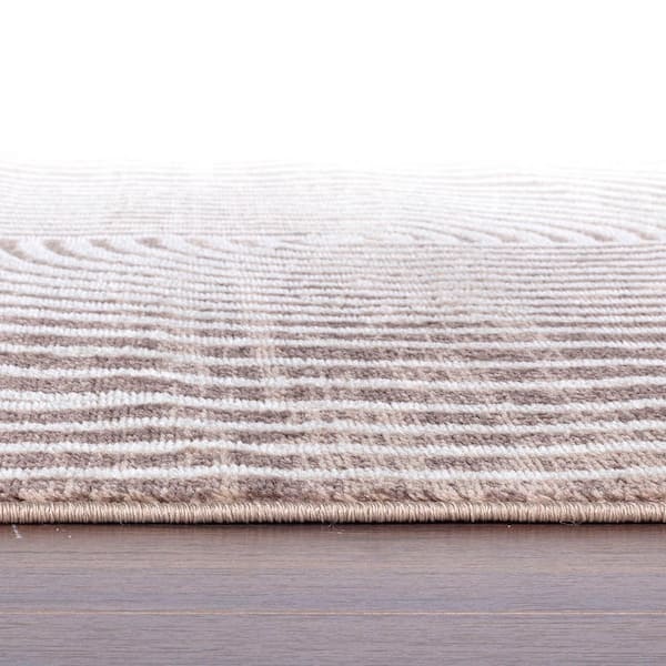 5 ft. x 7 ft. Brown Contemporary Arch Knot Design Area Rug