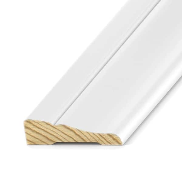 Kelleher 11/16 in. x 2-1/2 in. x 8 ft. Primed Pine #3 Wire Moulding P662PR  - The Home Depot