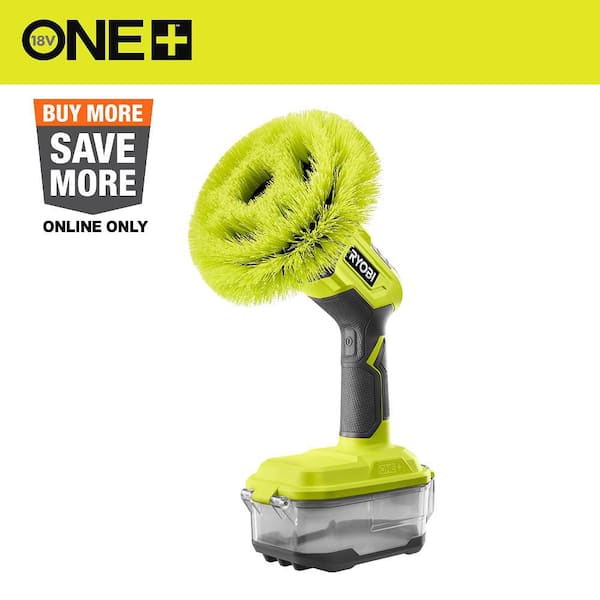 RYOBI ONE+ 18V Cordless VORTEX Power Scrubber Kit with 2.0 Ah