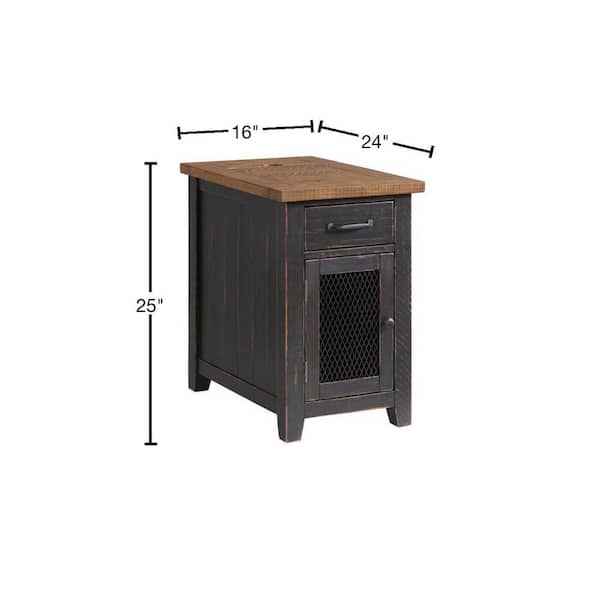 Martin Svensson Home Rustic 16 in. Antique Black and Honey