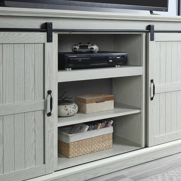 Manhattan Comfort Myrtle 60 inch TV Stand in Cream Oak