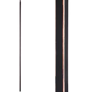 Aalto Modern 44 in. x 0.5 in. Oil Rubbed Copper Plain Square Bar Solid Wrought Iron Baluster