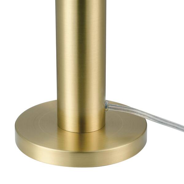 Novogratz x Globe Electric Olivia 12 in. Matte Brass Table Lamp 91002375 -  The Home Depot
