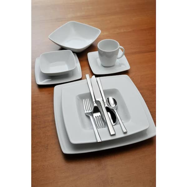 Shaker 18/0 Stainless Steel Dinner Forks (Set of 12)