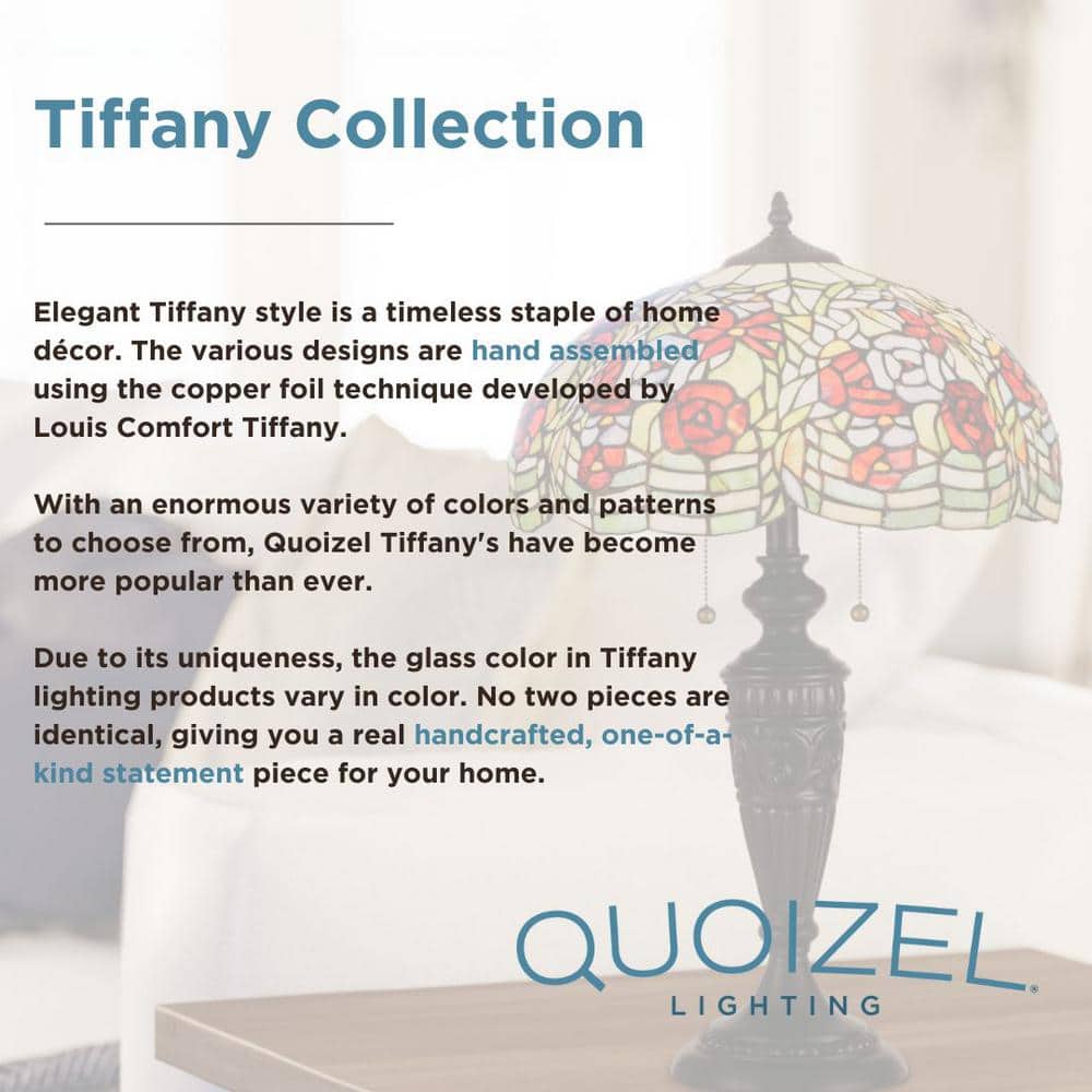 Valiant Bronze Mini Pendant with Tiffany Glass Shade