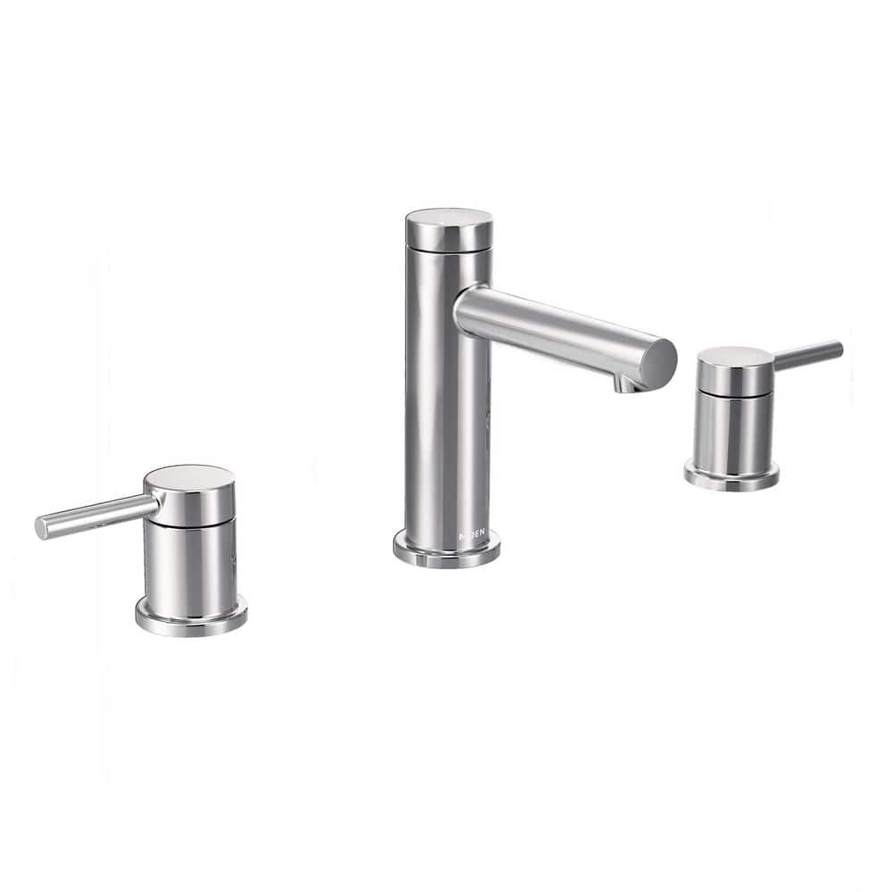 Align 8 in. Widespread 2-Handle Bathroom Faucet Trim Kit in Chrome, Valve Included