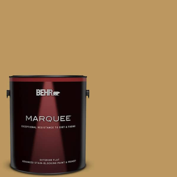 BEHR MARQUEE 1 gal. #330F-5 Golden Bear Flat Exterior Paint & Primer