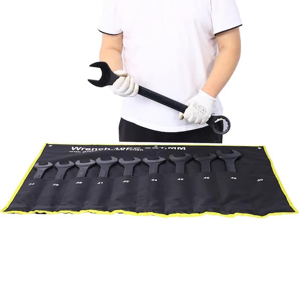 Tidoin 10-Piece Black Carbon Steel Extra Large Jumbo