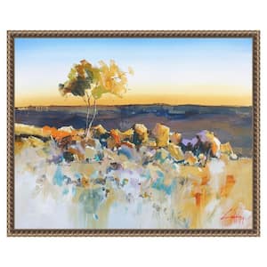 "Silverton View Trees" by Craig Trewin Penny 1-Piece Floater Frame Giclee Abstract Canvas Art Print 16 in. x 20 in.