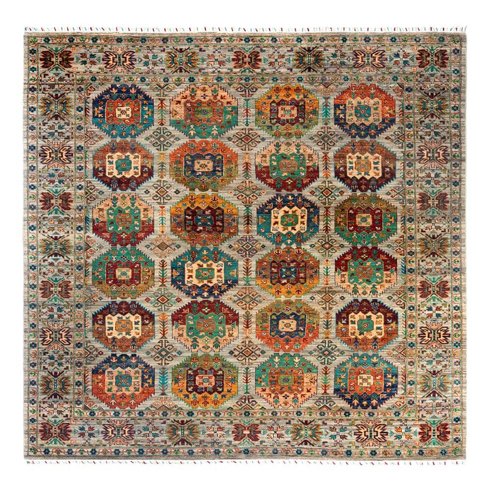 Tribal Brown 8 X 10 Hand Knotted Wool Indoor Area Rug price history on PriceWatchPro