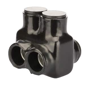 350 MCM - 6 AWG Insulated Tap Connector, Black