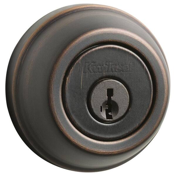 Kwikset 780 Series Venetian Bronze Single Cylinder Deadbolt Featuring SmartKey Security