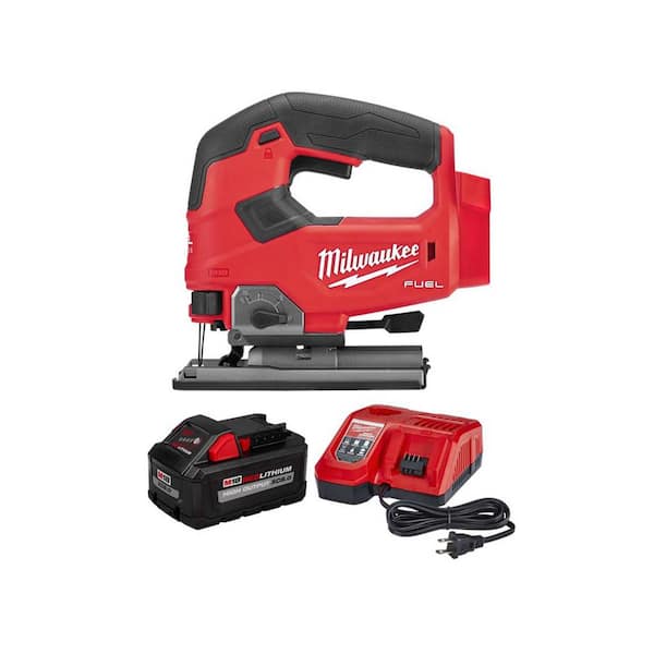 Milwaukee M18 FUEL 18-Volt Lithium-Ion Brushless Cordless Jig Saw with 8.0 Ah Starter Kit