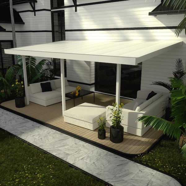 Four Seasons Outdoor Living Solutions Contempra Aluminum 16 Ft. X 10 Ft ...