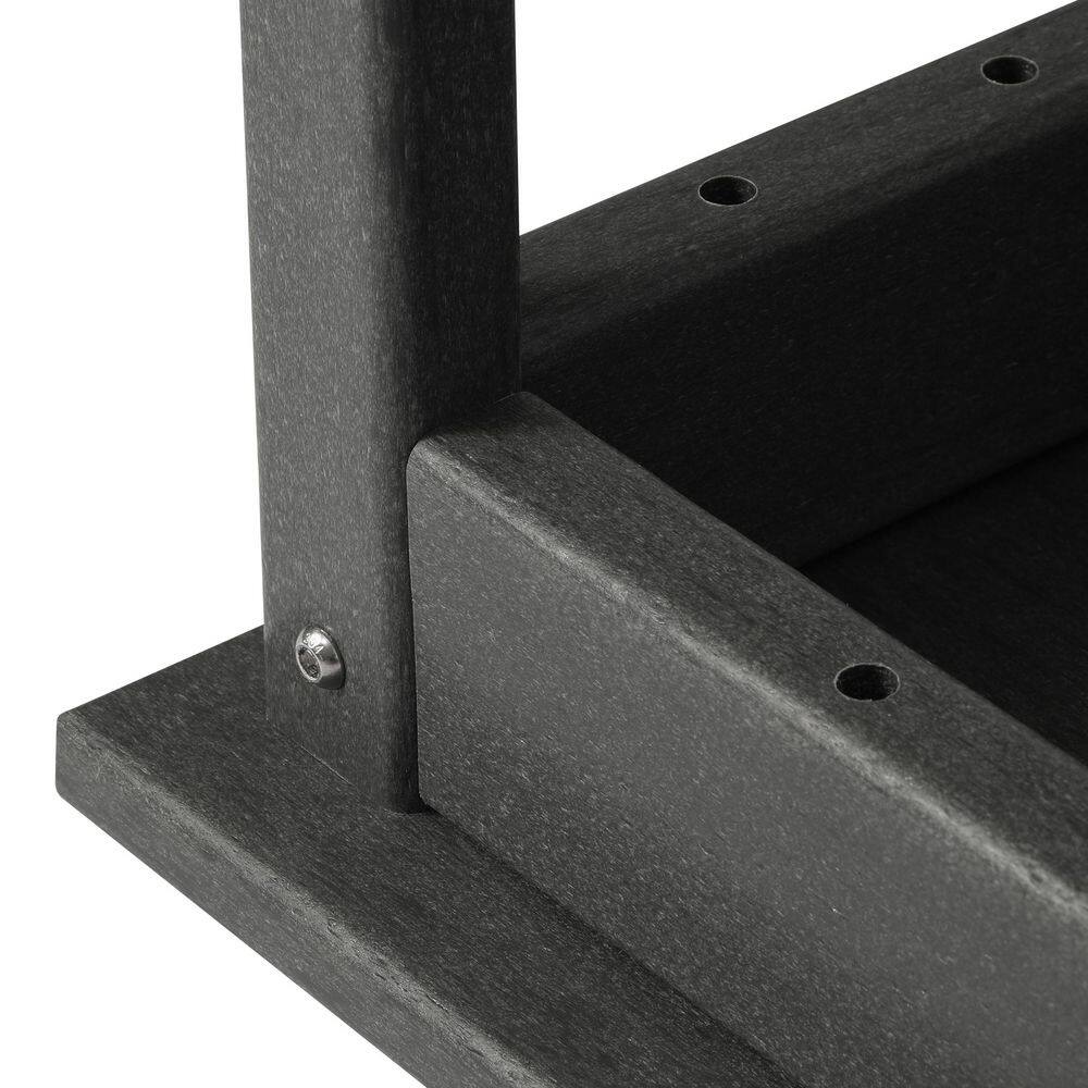 Gray HDPE Plastic Adirondack Outdoor Coffee Table
