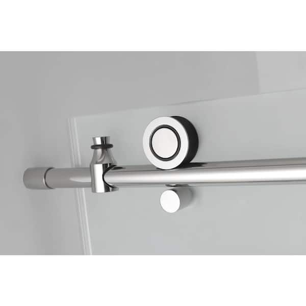 Aston Coraline XL 52 - 56 in. x 80 in. Frameless Sliding Shower Door with StarCast Clear Glass in Polished Chrome Right Hand