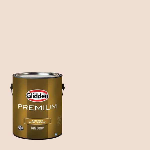 Glidden Premium 1 gal. PPG1063-2 Spice Cookie Semi-Gloss Exterior Latex Paint