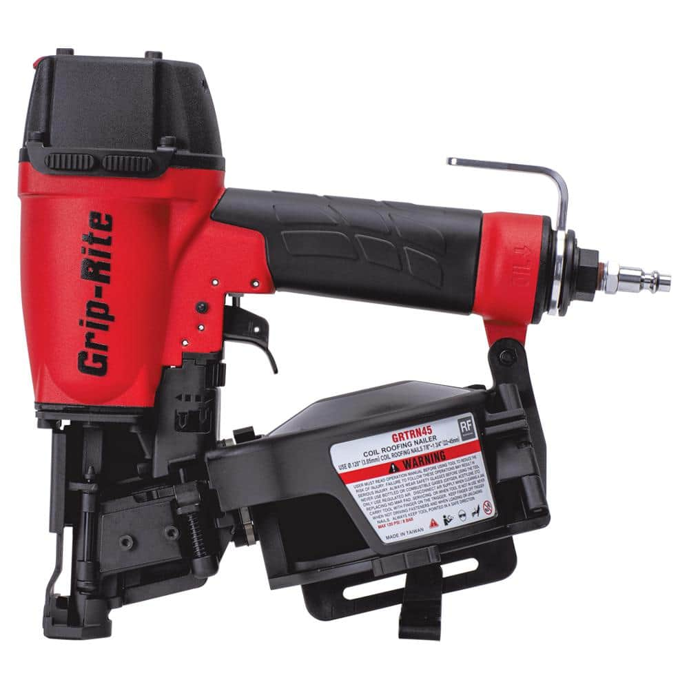 Grip-Rite 15-Degree 1-3/4 in. Coil Roofing Nailer GRTRN45 - The Home Depot