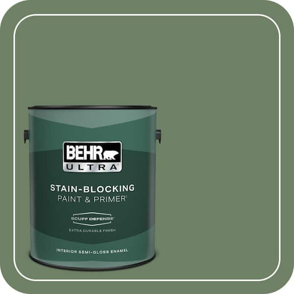 BEHR ULTRA 1 gal. #S390-6 Cliffside Park Extra Durable Semi-Gloss Enamel Interior Paint & Primer