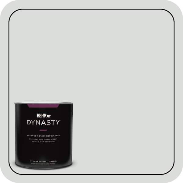 BEHR DYNASTY 1 qt. #N500-1 Shiny Luster Eggshell Enamel Interior Stain-Blocking Paint & Primer