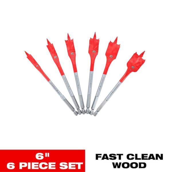 SPEEDemon High Carbon Steel Spade Bit Set (6-Piece)