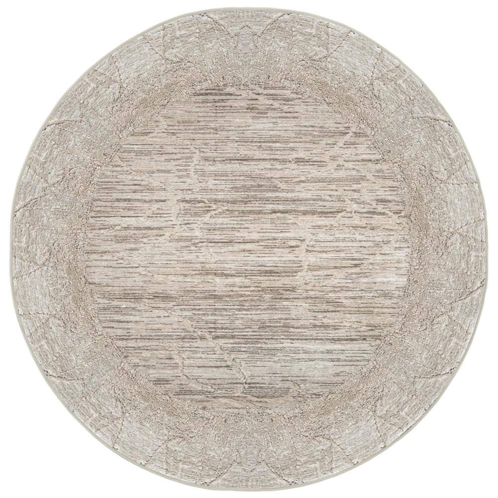 Davide 1229 Transitional Crackled Beige 8 ft. x 8 ft. Round Area Rug price history on PriceWatchPro