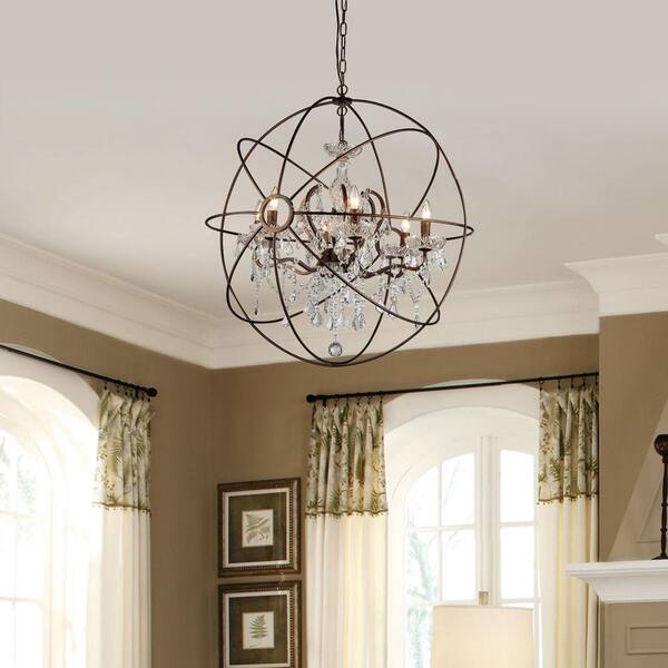 Warehouse of Tiffany Planetshaker II 6-Light Antique Bronze
