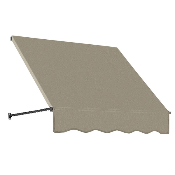 3.38 ft. Santa Fe Acrylic Fabric Fixed Awning (40.5 in. W x 44 in. H x 36 in. D) in Burlap Sack