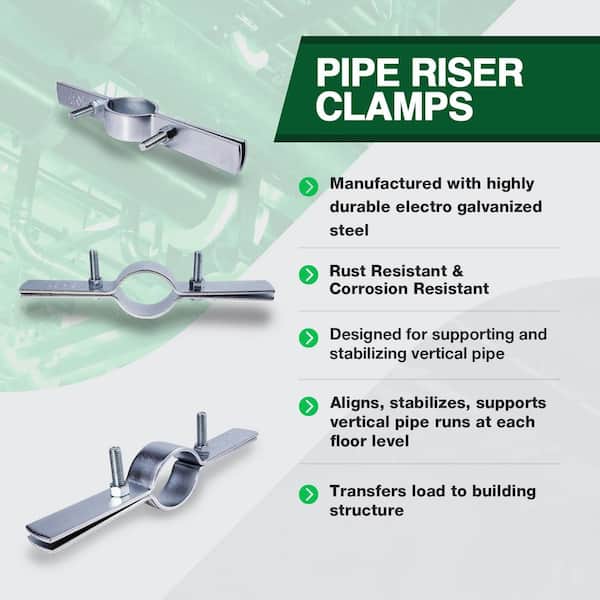 Fire Protection Plumbing Pipe Hanger Highcraft DMST-HF010 Riser Clamp ...