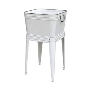Milkhouse Metal Beverage Tub and Planter with Stand