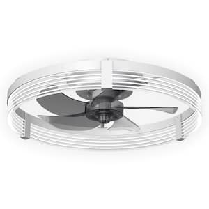 19.7 in. LED Indoor White Recessed Fan Light, Now Style 3000K- 6500K, APP, Remote Control, 6-Speed, Timer