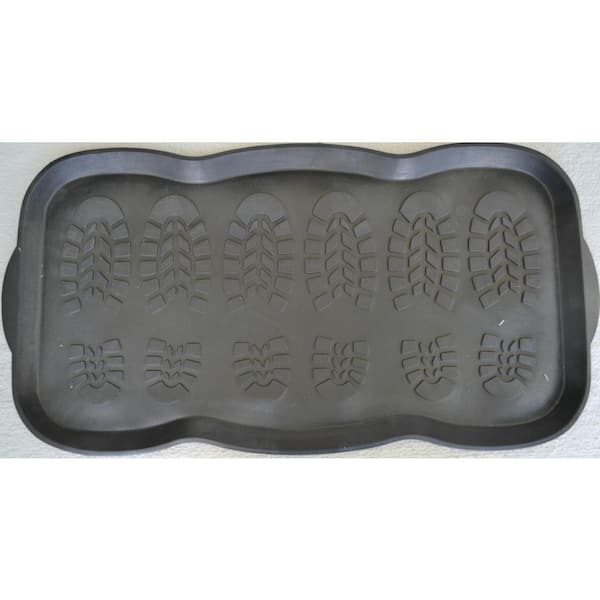 Rubber Black 31.5 in. x 15.75 in. Boot Tray