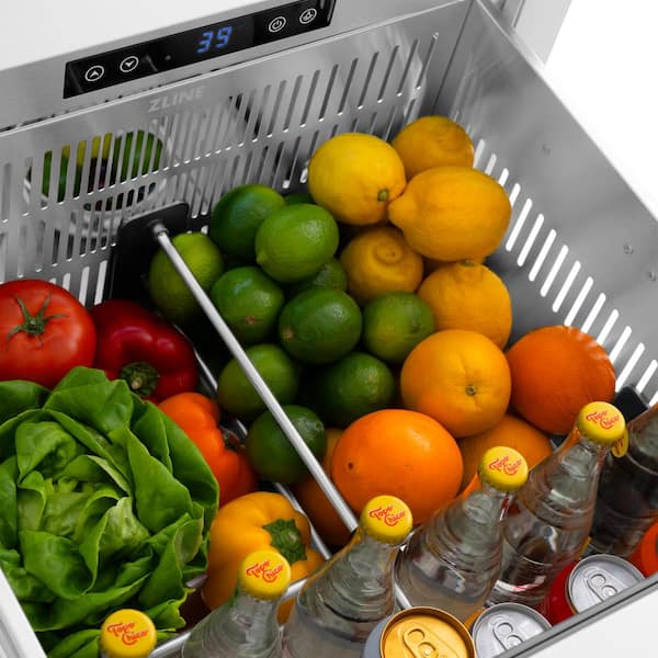 Touchstone 24 in. 4.6 cu. ft. Panel-Ready Refrigerator Drawer with Custom Doors