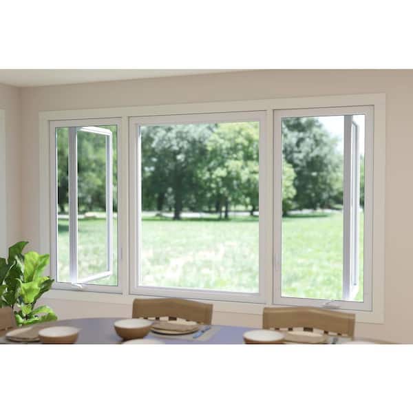 TAFCO WINDOWS 107.25 in. x 60 in. White Double-Pane Insulated