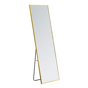 Anky Gold 20 in. W x 63 in. H Rectangle Aluminum Framed Full Length Mirror