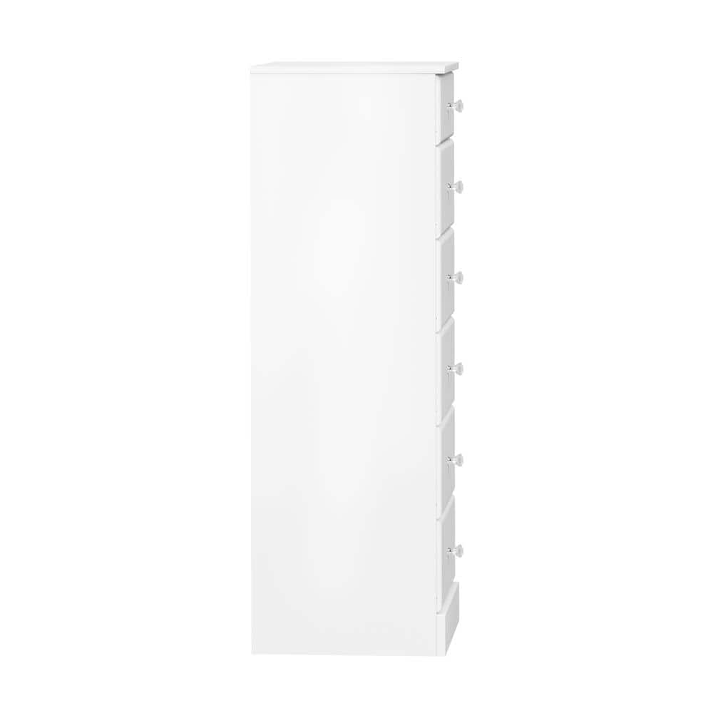 Astrid Crystal White 6-Drawer Contemporary Tall Chest