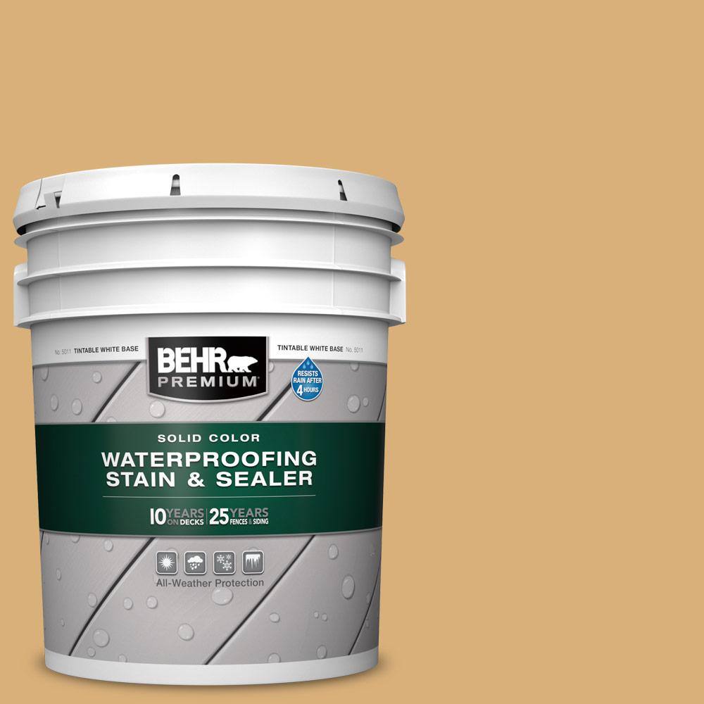 5 gal. #SC-139 Colonial Yellow Solid Color Waterproofing Exterior Wood Stain and Sealer price history on PriceWatchPro