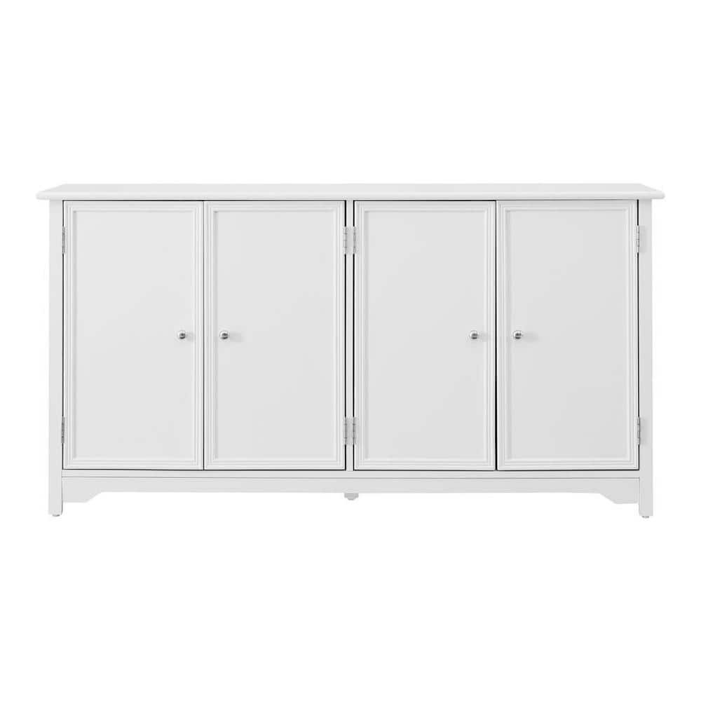 Home Decorators Collection Bradstone 4 Door White Storage Console Js-3421-a