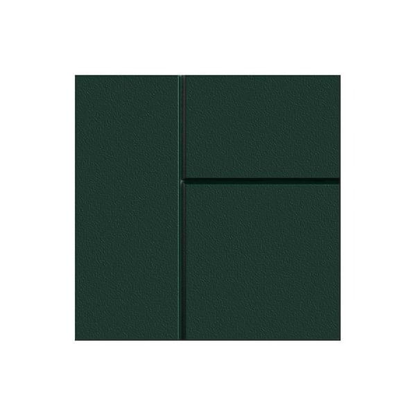 Sanibel 7.25 in. W x 0.625 in. D x 7.25 in. H Green Cabinet Door Sample Emerald Green Matte