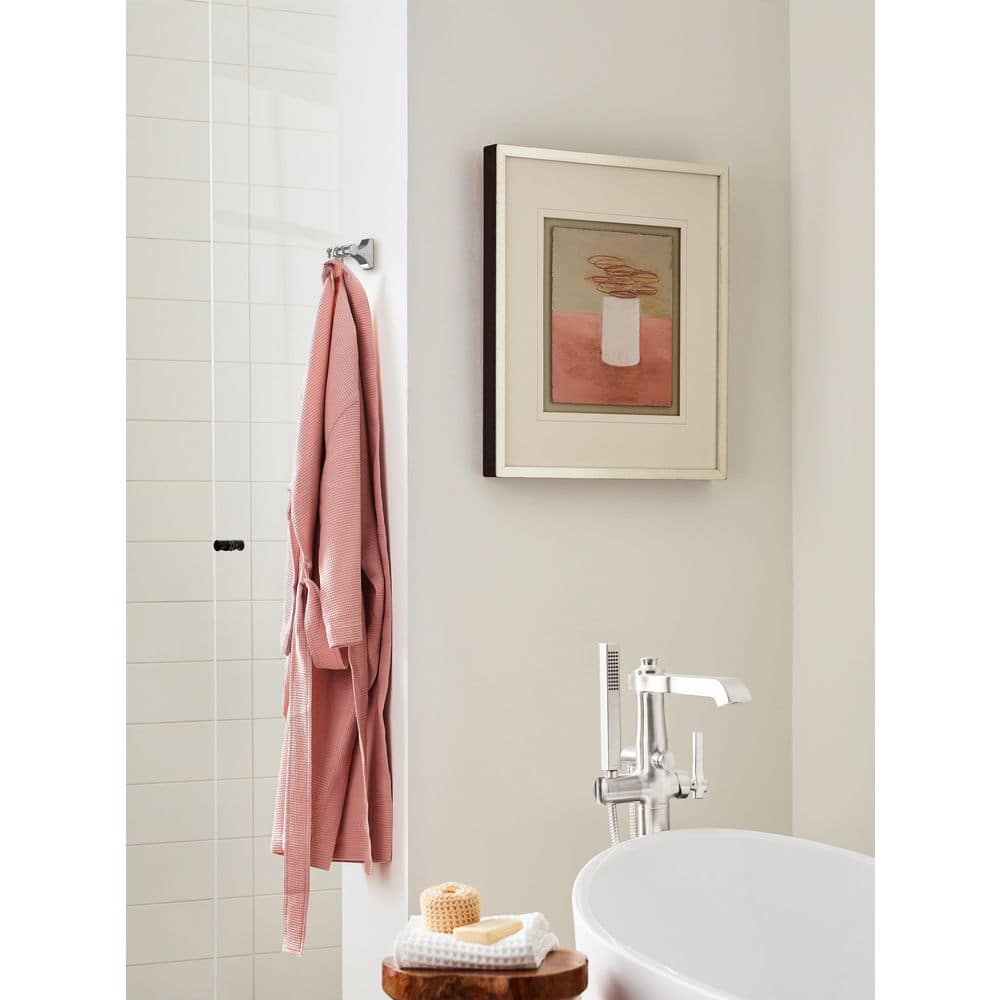Davenport Chrome Double Prong Wall Mounted Robe Hook